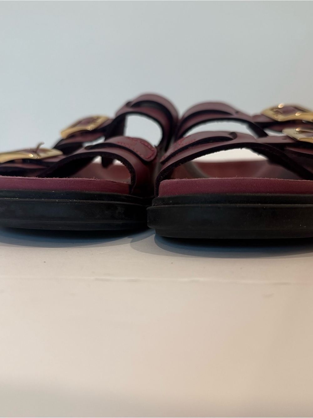 Birkenstock St Barths Slides - Burgundy/Women’s Sandal 38 - Picture 6 of 7